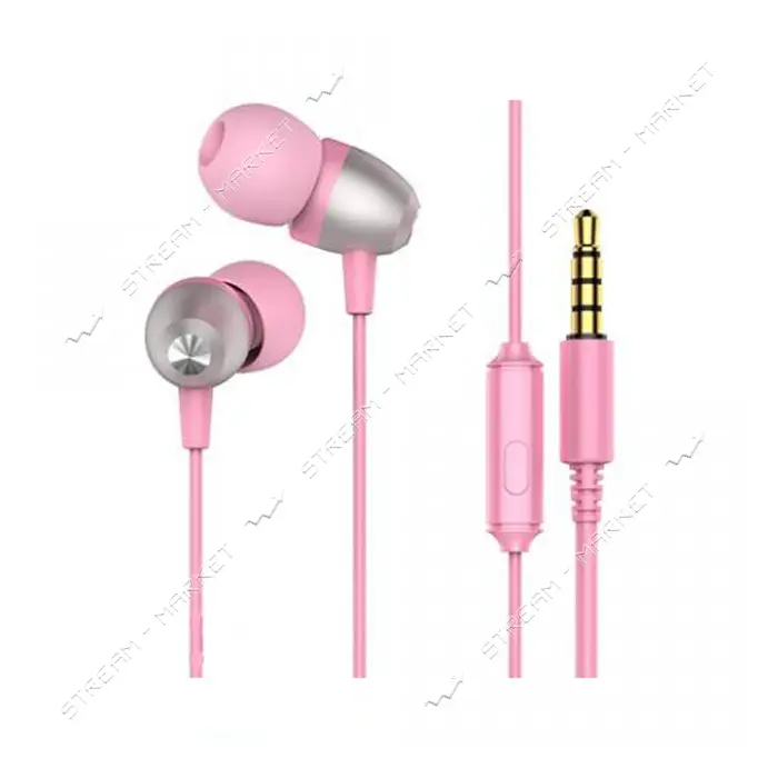 Проводные наушники Joyroom JR-E106s розовые                                                         