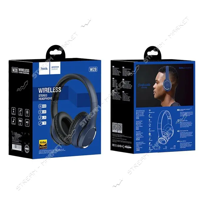 Bluetooth Наушники Hoco W28 Journey синие