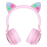 Bluetooth Наушники Hoco W27 Cat ear розовые