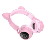 Bluetooth Наушники Hoco W27 Cat ear розовые