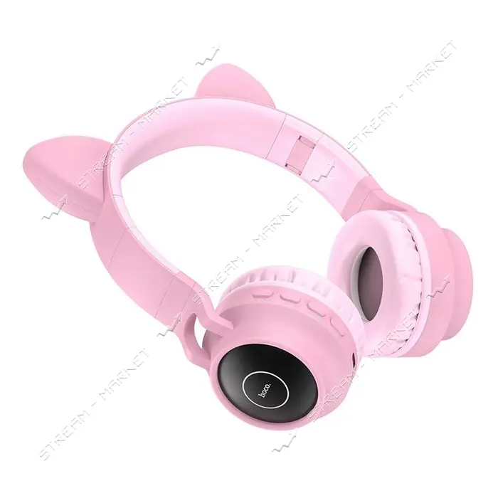 Bluetooth Наушники Hoco W27 Cat ear розовые