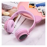 Bluetooth Наушники Hoco W27 Cat ear розовые