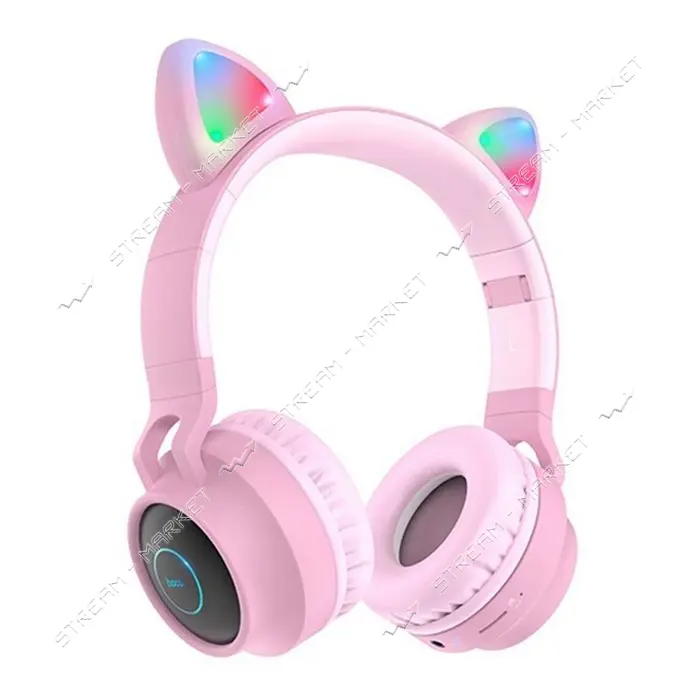 Bluetooth Наушники Hoco W27 Cat ear розовые