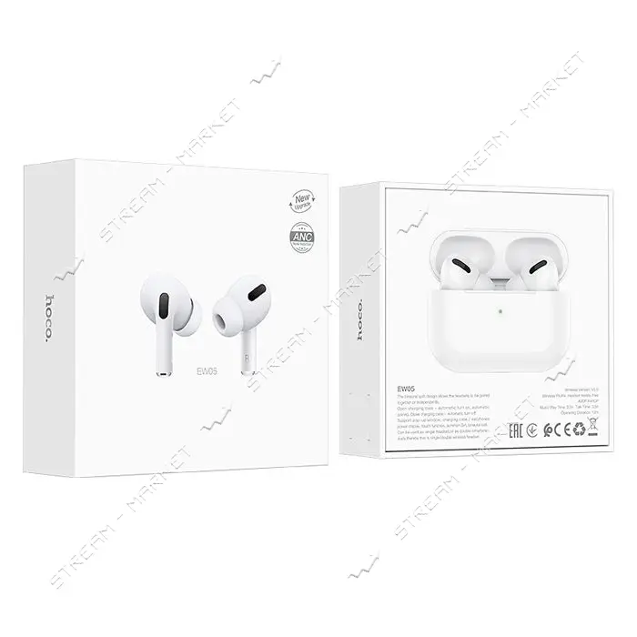 Bluetooth наушники Hoco EW05 Plus Active белые                                                      
