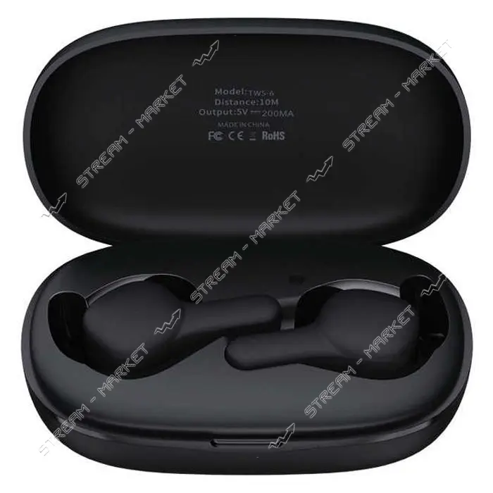 Bluetooth Наушники Remax TWS-6 черные                                                               
