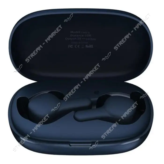 Bluetooth Наушники Remax TWS-6 черно-синие                                                          