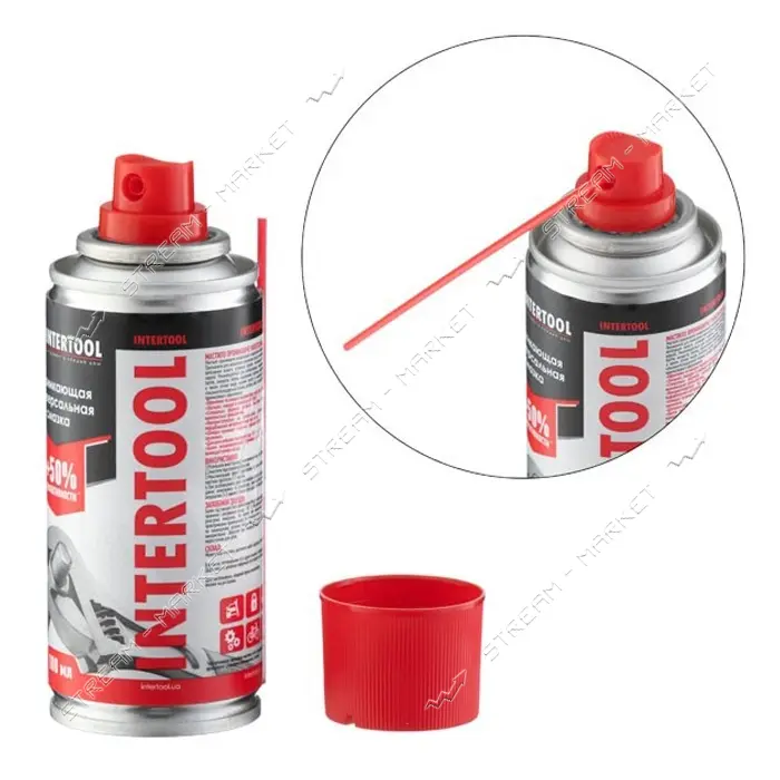Смазка аэрозольная Intertool FS-4010 проникающая универсальная 100мл
