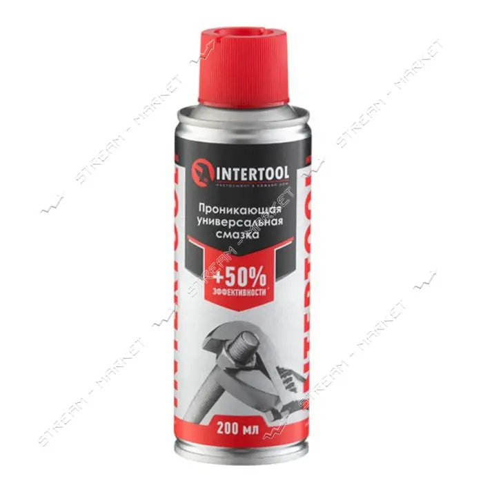 Смазка аэрозольная Intertool FS-4020 проникающая универсальная 200мл                                