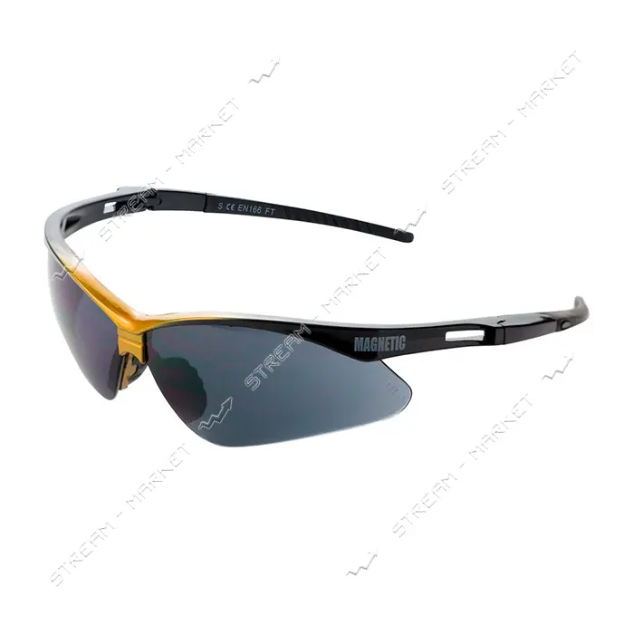 Очки защитные Sigma 9410381 Magnetic anti-scratch затемненные цветная оправа