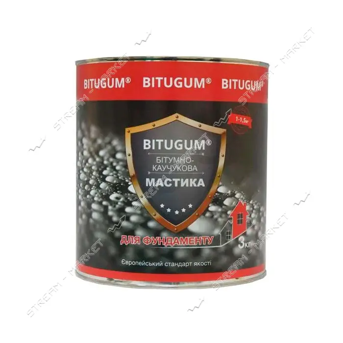 Мастика Bitugum битумно-каучуковая 3кг