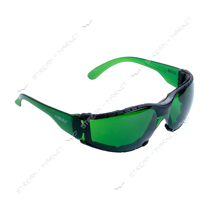 Очки защитные c обтюратором Sigma 9410881 Zoom anti-scratch anti-fog зеленые