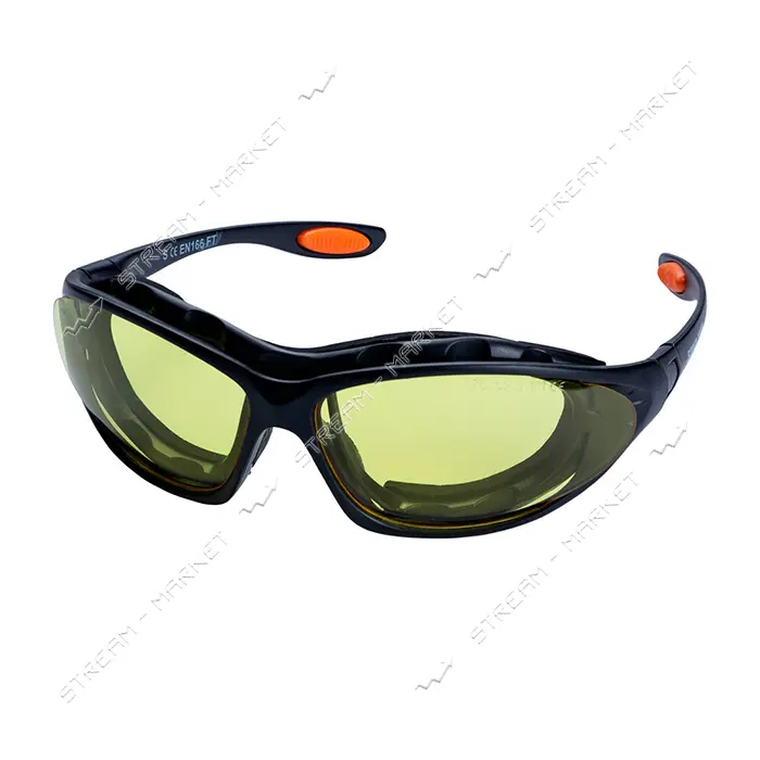 Очки с обтюратором и сменными дужками Sigma 9410921 Super Zoom anti-scratch anti-fog янтарь
