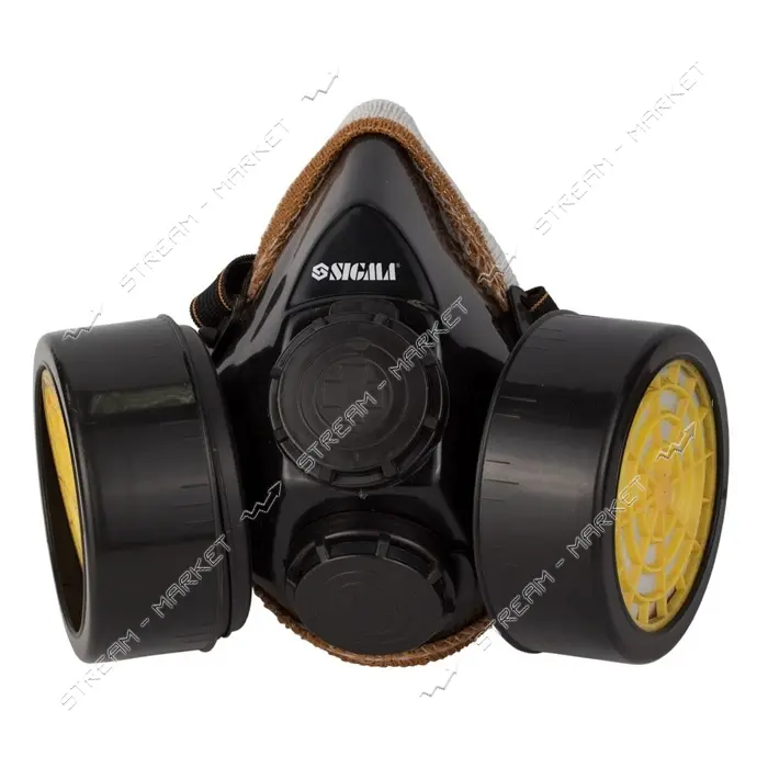 Респиратор Sigma 9422211 с угольным фильтром 2 фильтра
