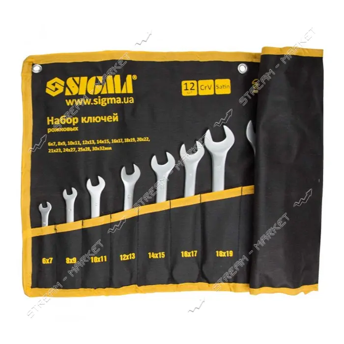 Ключи рожковые Sigma 6010341 12шт 6-32мм