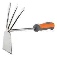 Мотыга Sigma flora 5041454 комбинированная плоская на 3 зубца из нержавейки ABS плюс TPR            