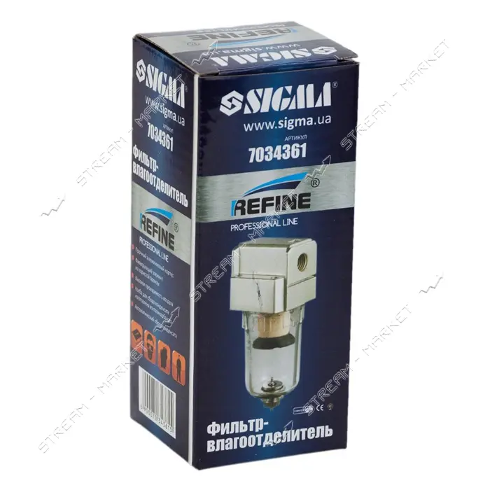 Фильтр-влагоотделитель Sigma Refine 7034361 750л/мин 1/4"