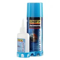 Супер клей UNIFIX с активатором для МДФ и дерева 200мл плюс 50г                                     
