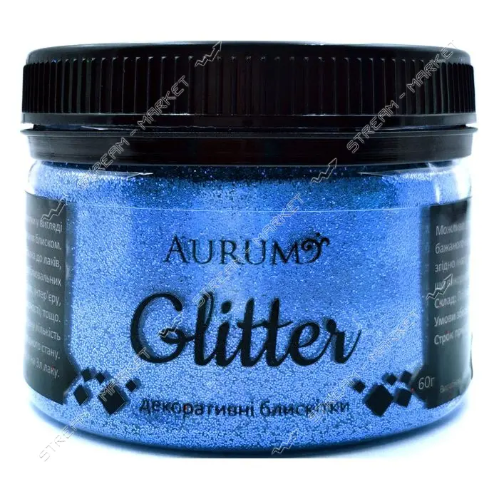 Декоративные блестки Aurum Глиттер 60г голубой                                                      