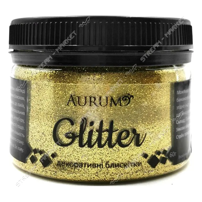Декоративные блестки Aurum Глиттер 60г золотой