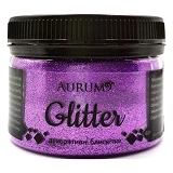 Декоративные блестки Aurum Глиттер 60г фиолетовый
