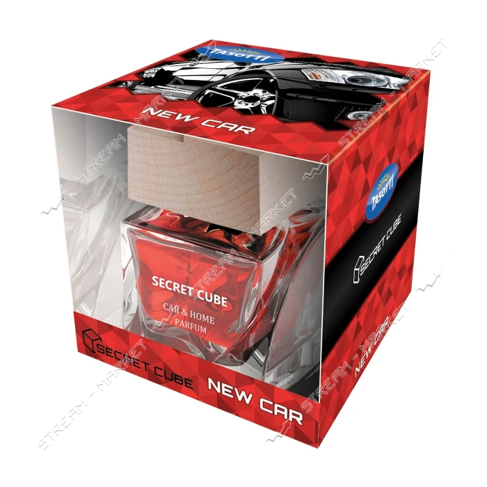 Освежитель воздуха Tasotti Secret Cube New Car 50мл                                                 