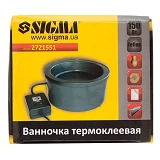 Ванночка термоклеевая Sigma 2721551 150Вт с тефлоновым покрытием                                    