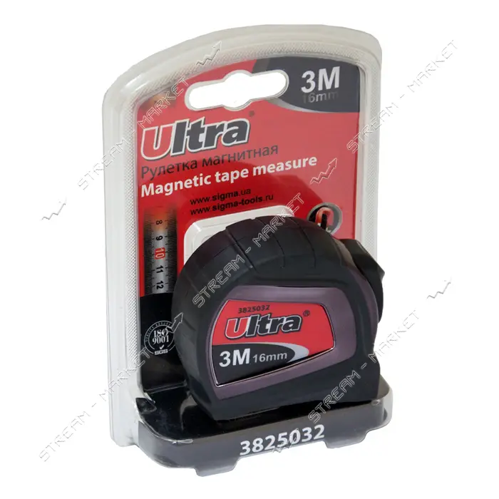 Рулетка Sigma 3825032 магнитная 3м 16мм