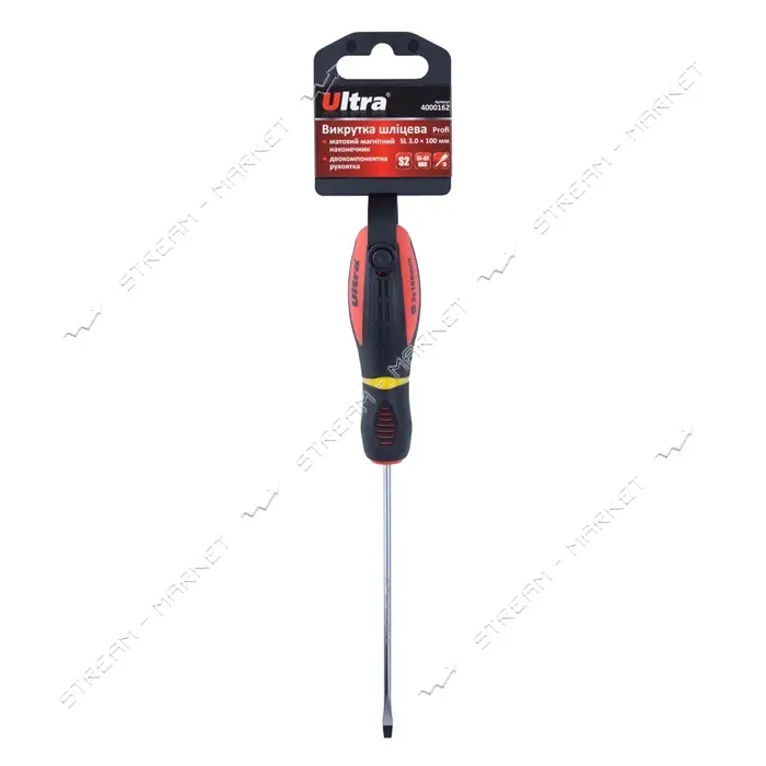 Отвертка шлицевая Ultra 4000162 SL 3х100мм S2 Profi                                                 