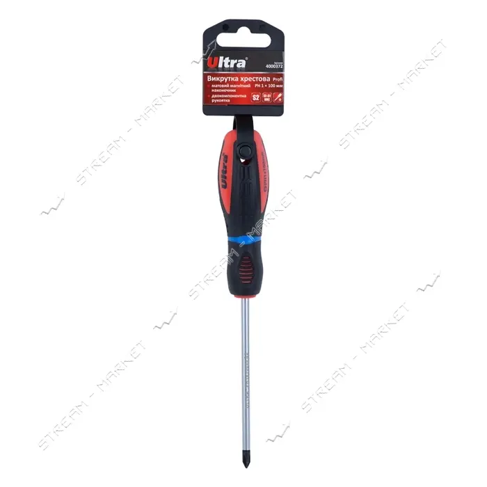 Отвертка крестовая Ultra 4000372 Profi PH 1х100мм S2