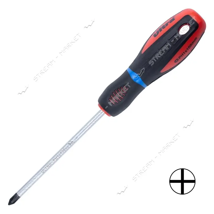 Отвертка крестовая Ultra 4000372 Profi PH 1х100мм S2