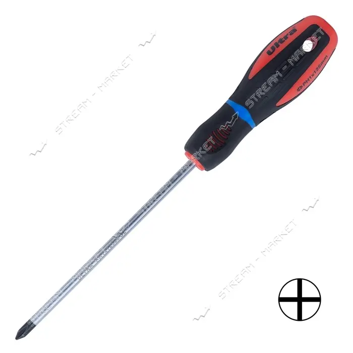 Отвертка крестовая Ultra 4000382 Profi PH 1х100мм S2                                                