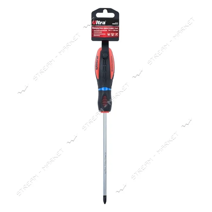 Отвертка крестовая Ultra 4000432 Profi PH 2х150мм S2