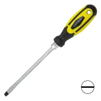 Отвертка усиленная шлицевая Sigma 4007121 SL 6х150мм под ключ CrV                                   
