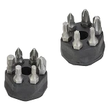 Отвертка с реверсом Sigma 4002121 плюс насадки торцевые и биты 1/4" 27шт CrV