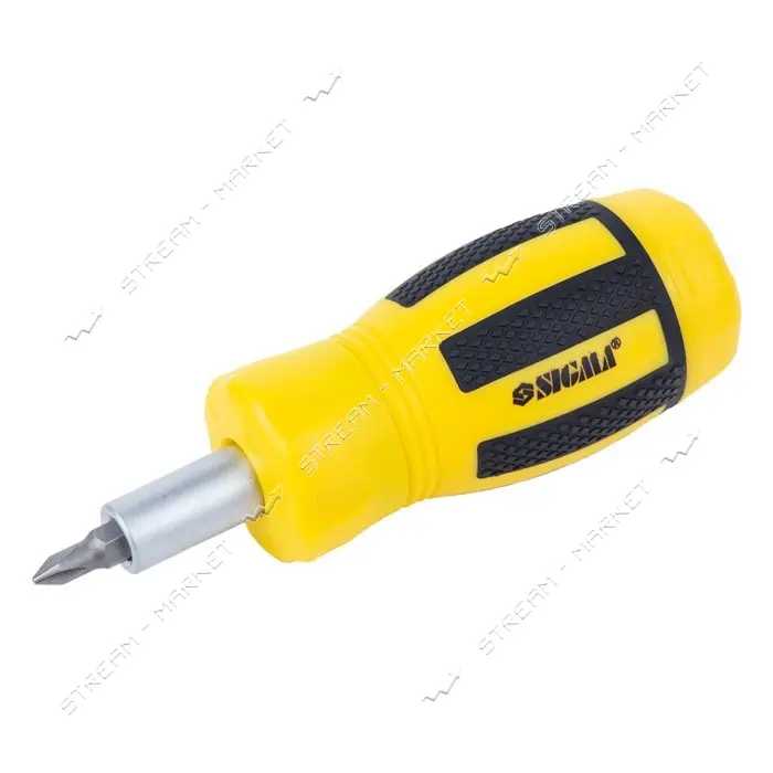 Отвертка с реверсом MINI Sigma 4001811 плюс биты 6шт CrV