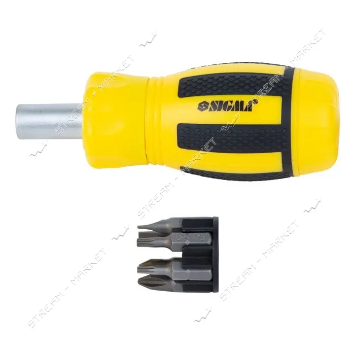 Отвертка с реверсом MINI Sigma 4001811 плюс биты 6шт CrV