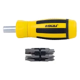Отвертка с реверсом Sigma 4001831 плюс биты 12шт CrV
