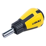 Отвертка с реверсом и двухсторонними битами Sigma 4001901 6 в 1 CrV                                 