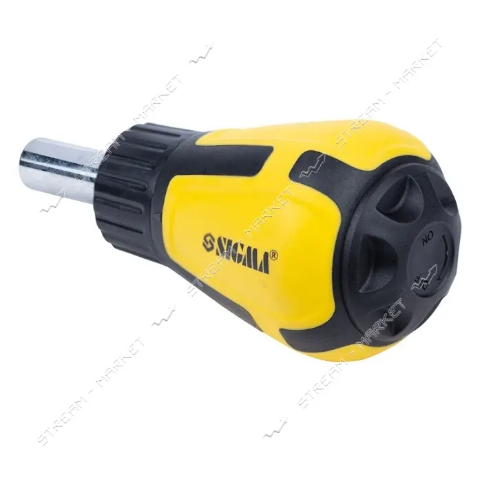 Отвертка с реверсом и двухсторонними битами Sigma 4001901 6 в 1 CrV                                 