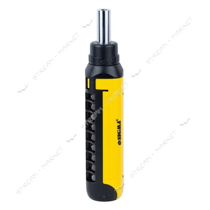 Отвертка с реверсом Sigma 4001931 плюс насадки торцевые и биты 1/4" 13шт CrV