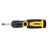 Отвертка с реверсом ломаная Sigma 4001961 плюс биты 12шт CrV