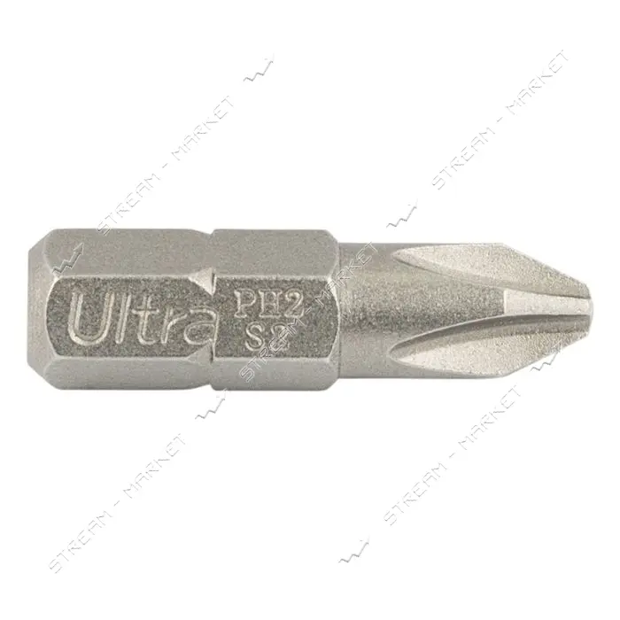 Биты Ultra 4014652 PH2 25мм " 10шт S2 блистер