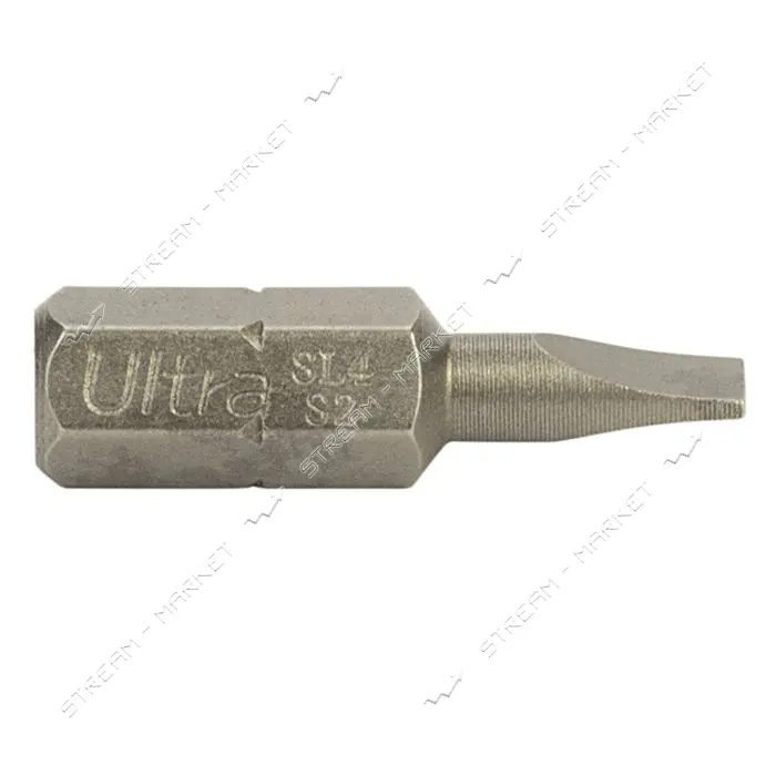 Биты Ultra 4014522 SL4 25мм 1/4" 10шт S2 блистер