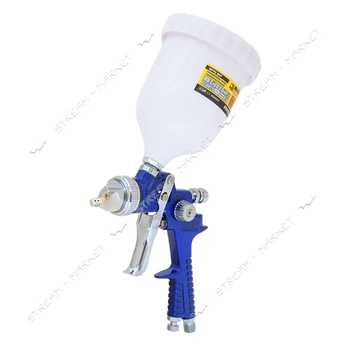 Краскораспылитель Sigma 6812011 HVLP 1.4 с в/б синий 600мл