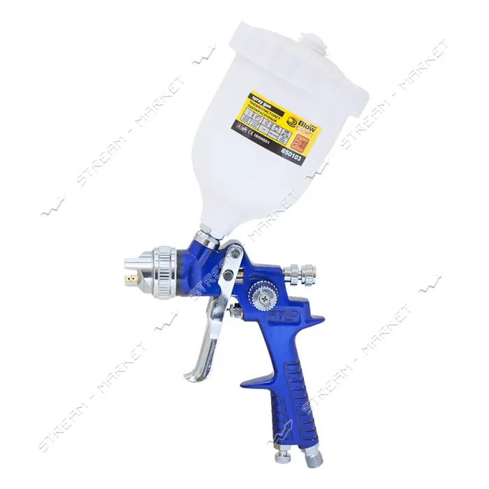 Краскораспылитель Sigma 6812011 HVLP 1.4 с в/б синий 600мл