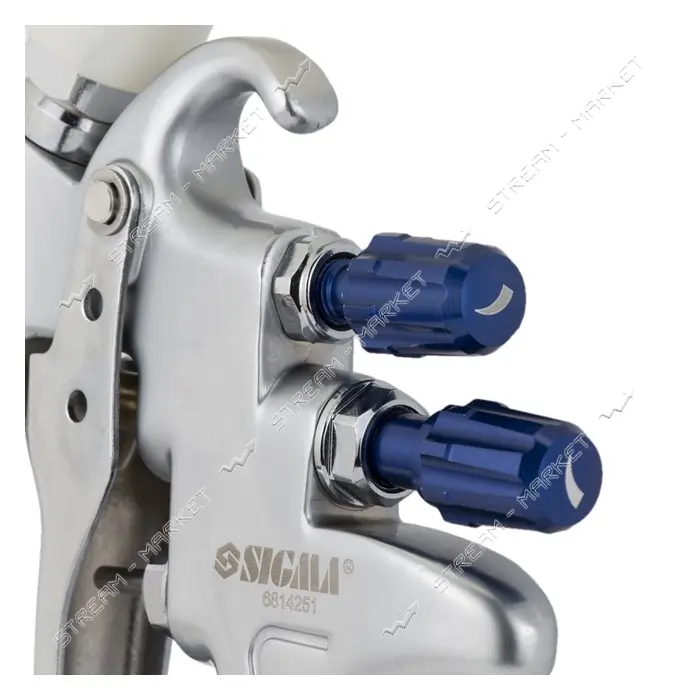 Краскораспылитель Sigma 6814251 Refine LVMP 1.3мм 142-255л/мин 2.5бар в/б 600мл пластиковый
