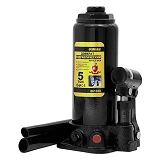 Домкрат гидравлический Sigma 6102051 бутылочный с кейсом 5т H 216-413мм                             