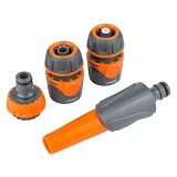 Набор Sigma flora 5011624 насадка распылитель плюс 2 коннектора шланга 1/2" плюс адаптер ABS с TPR