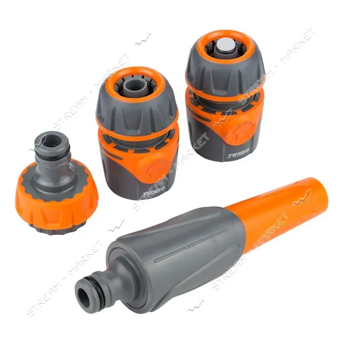 Набор Sigma flora 5011624 насадка распылитель плюс 2 коннектора шланга 1/2" плюс адаптер ABS с TPR