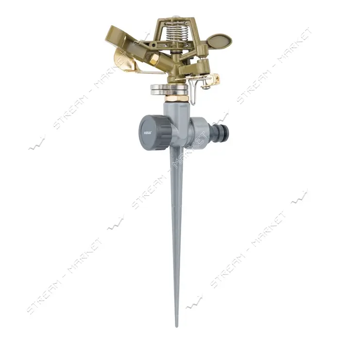 Дождеватель Sigma flora 5013224 импульсный металлический на металлическом колышке                   